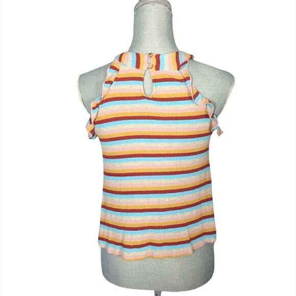 Altar'd State Multi Color Striped Retro Top Size XS - Picture 3 of 4